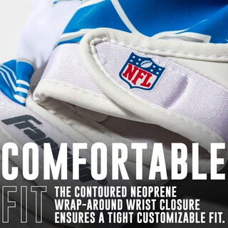 Foto 6 | Guantes De Receptor De Fútbol Franklin Sports Detroit Lions Nfl - Venta Internacional.
