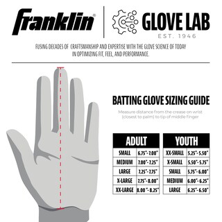 Foto 5 | Guantes De Bateo Franklin Sports Cfx Pro Mlb Youth Large - Venta Internacional.