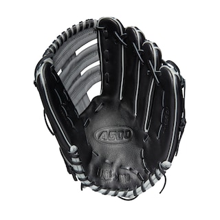 Foto 2 | Guante De Béisbol Wilson A500 Utility Youth 12.5 Pulgadas, Negro/gris/b - Venta Internacional.
