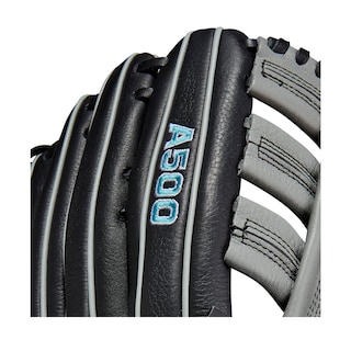 Foto 7 | Guante De Béisbol Wilson A500 Utility Youth 12.5 Pulgadas, Negro/gris/b - Venta Internacional.