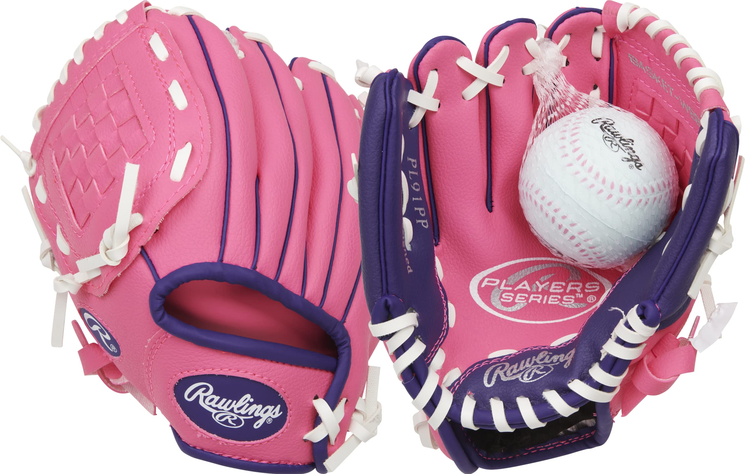 Foto 2 pulgar | Guante De Béisbol Rawlings Players Series T-ball Youth 9 Rosa - Venta Internacional.