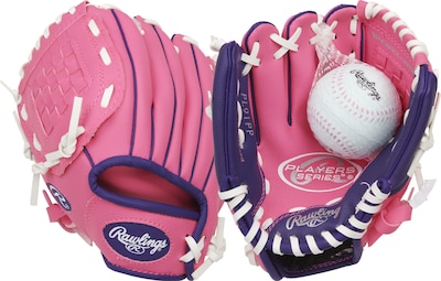 Foto 1 | Guante De Béisbol Rawlings Players Series T-ball Youth 9 Rosa - Venta Internacional.