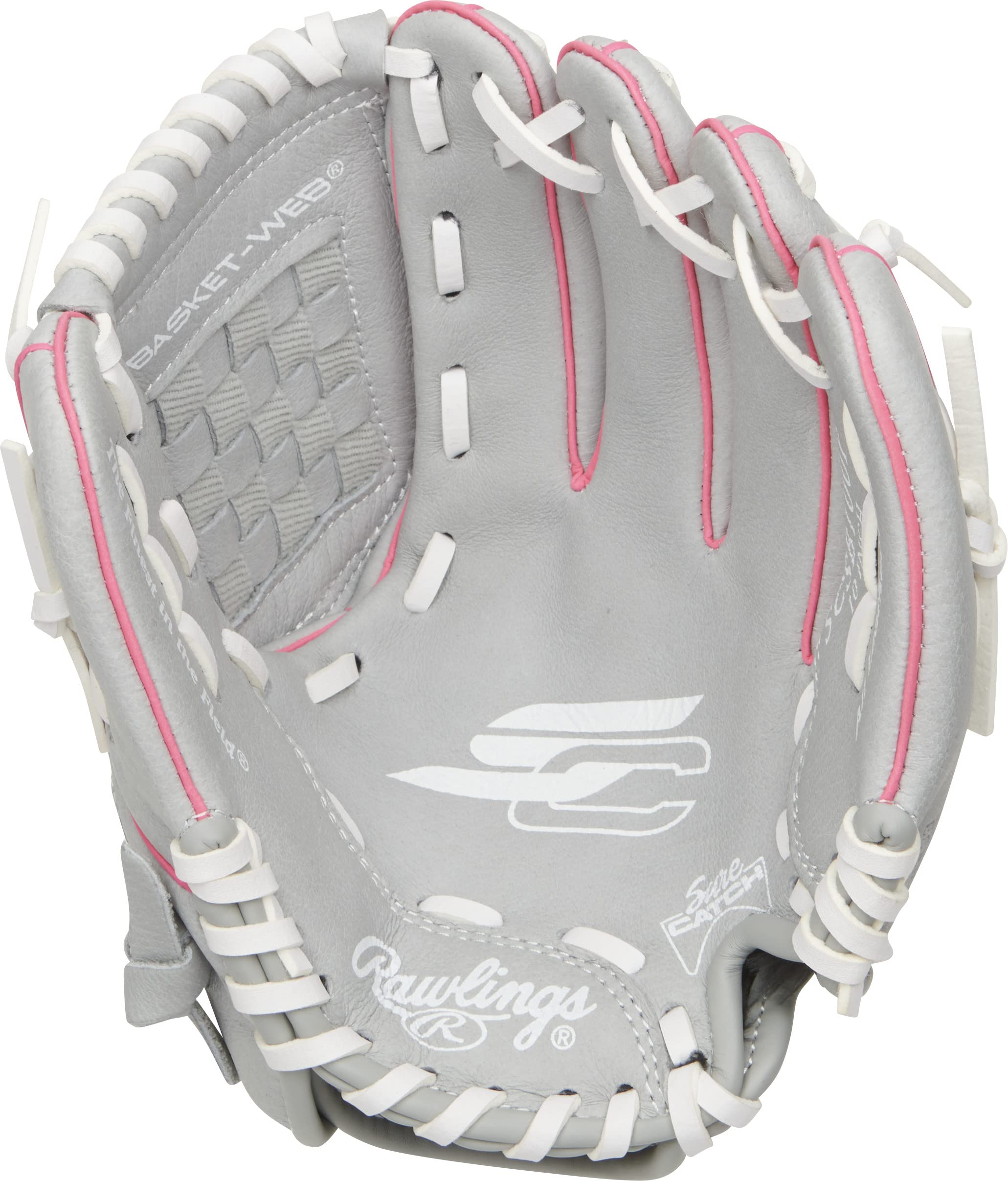 Foto 4 pulgar | Guantes De Softball Rawlings Sure Catch Series Rosa/gris/blanco - Venta Internacional.