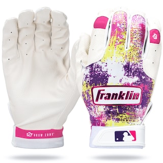 Foto 1 | Guantes De Bateo Franklin Sports Mlb Grow To Pro Kids, Color Rosa - Venta Internacional.