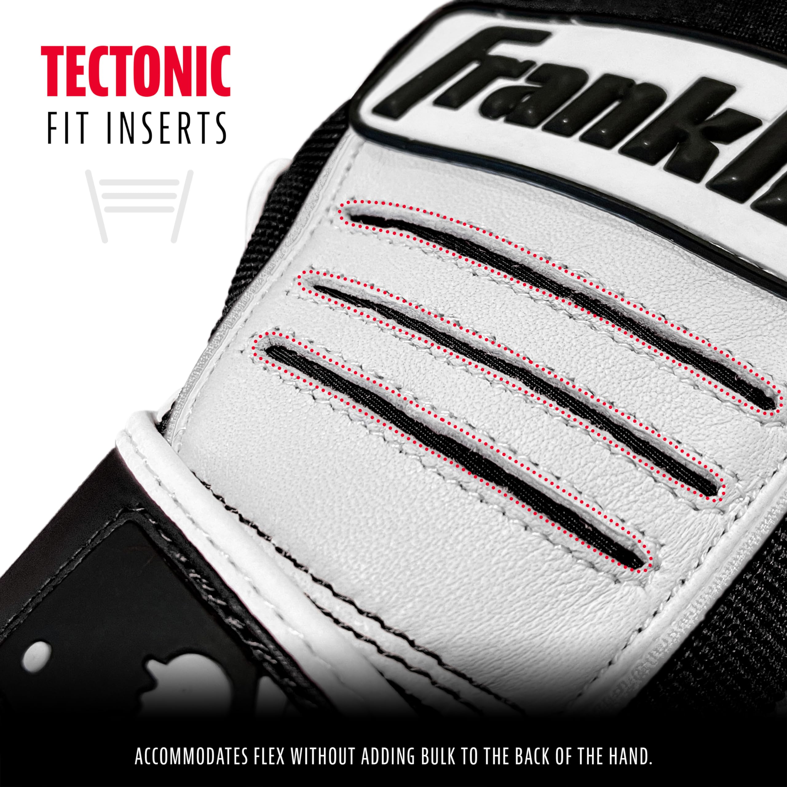 Foto 4 pulgar | Guantes De Bateo De Béisbol Franklin Sports Cfx Pro Black/pearl - Venta Internacional.