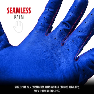 Foto 4 | Guantes De Bateo Franklin Sports Powerstrap, Color Azul Cromado, Para Adultos - Venta Internacional.