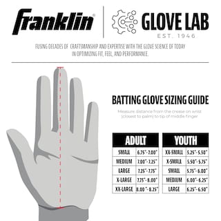 Foto 5 | Guantes De Bateo Franklin Sports Shok-sorb X Baseball, Blancos - Venta Internacional.