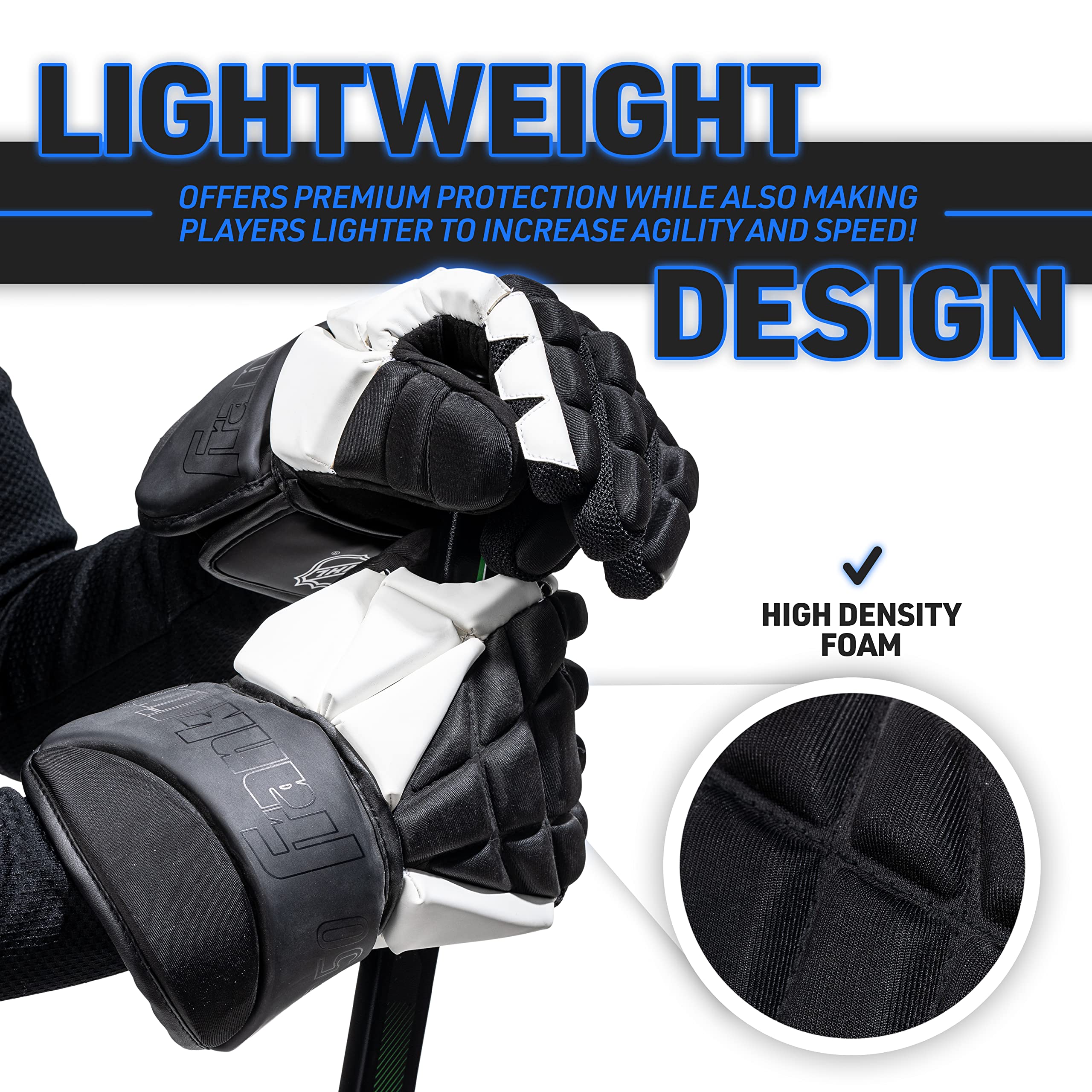 Foto 3 | Guantes De Hockey Callejero Franklin Sports Nhl Senior 12 Pulgadas - Venta Internacional.