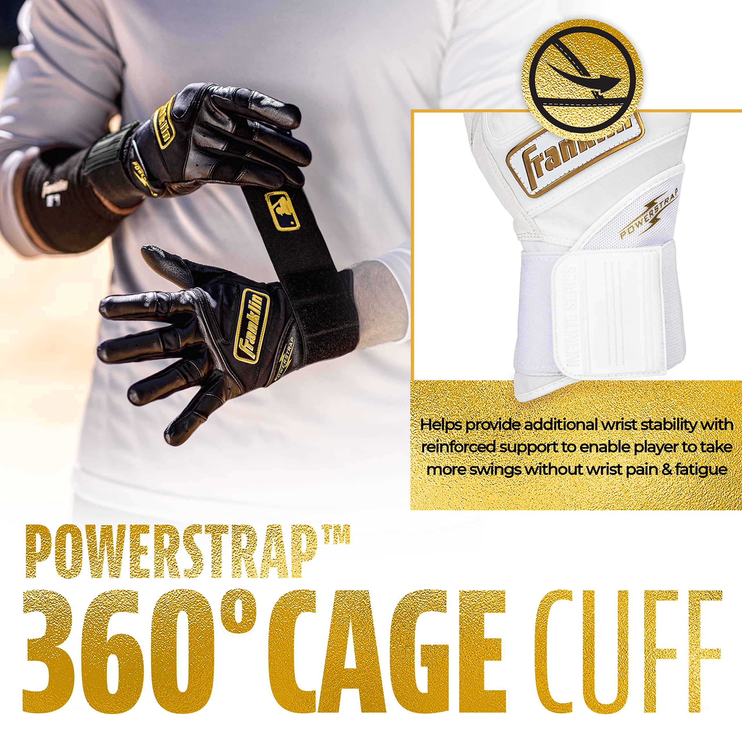 Foto 6 pulgar | Guantes De Bateo Franklin Sports Infinite Powerstrap Para Adultos - Venta Internacional.