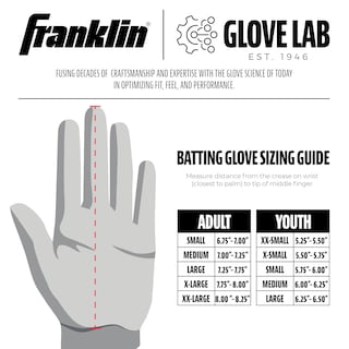 Foto 7 | Guantes De Bateo Franklin Sports Infinite Powerstrap Para Adultos - Venta Internacional.