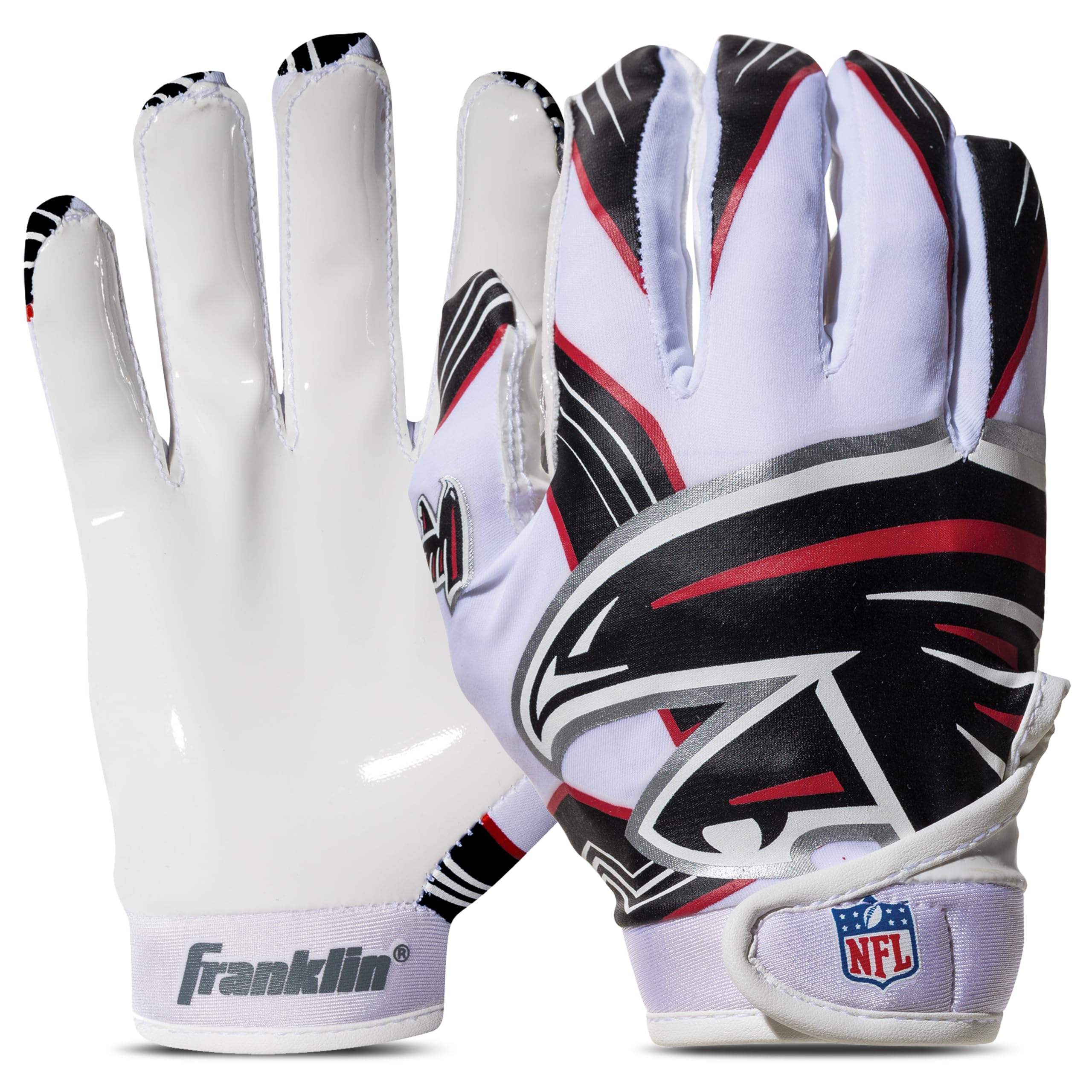 Foto 1 | Guantes De Receptor De Fútbol Franklin Sports Atlanta Falcons - Venta Internacional.