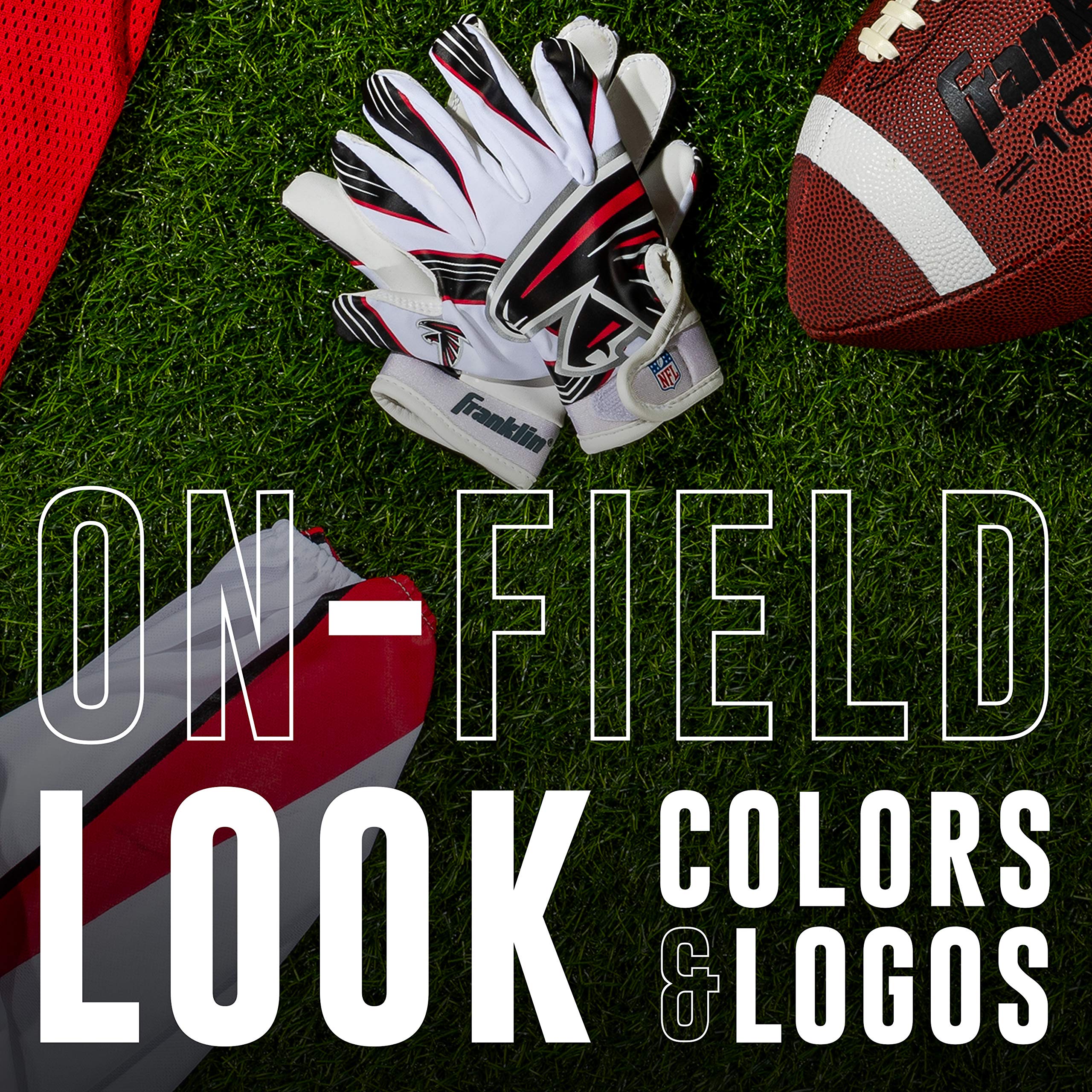 Foto 4 | Guantes De Receptor De Fútbol Franklin Sports Atlanta Falcons - Venta Internacional.
