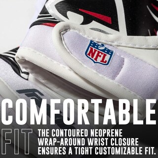 Foto 6 | Guantes De Receptor De Fútbol Franklin Sports Atlanta Falcons - Venta Internacional.