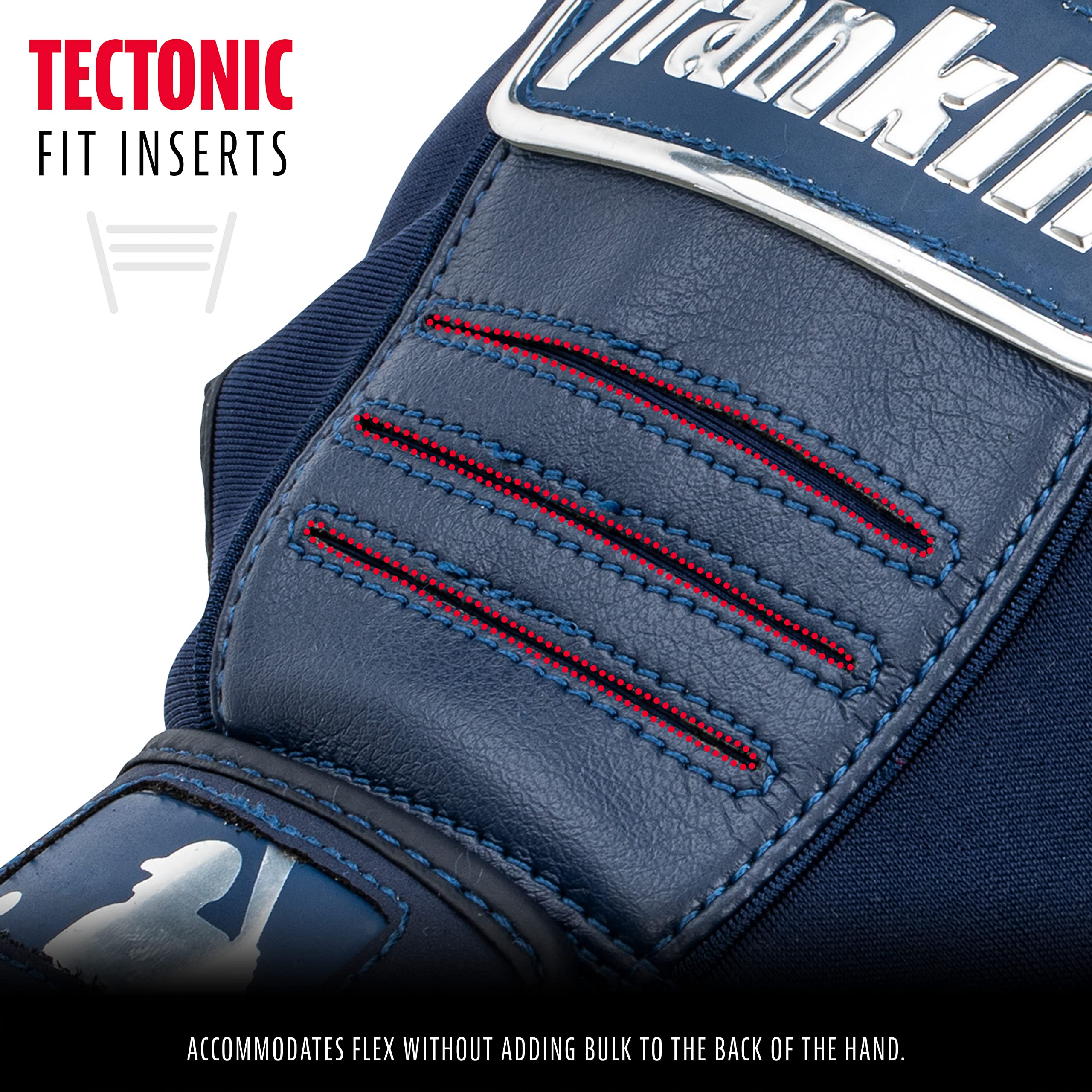 Foto 4 pulgar | Guantes De Bateo De Béisbol Franklin Sports Cfx Pro Chrome Navy - Venta Internacional.