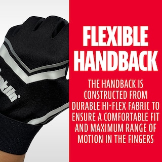 Foto 4 | Guantes Para Receptor De Fútbol Franklin Sports Shoktak Youth, Negros - Venta Internacional.