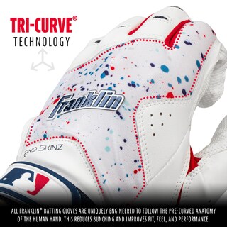Foto 4 | Guantes De Bateo Franklin Sports 2nd Skinz Drip Para Adultos, Tamaño Mediano - Venta Internacional.