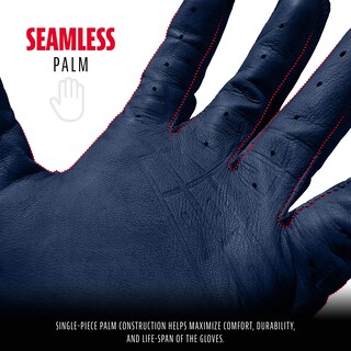 Foto 3 | Guantes De Bateo Franklin Sports Powerstrap Chrome Navy Xl - Venta Internacional.