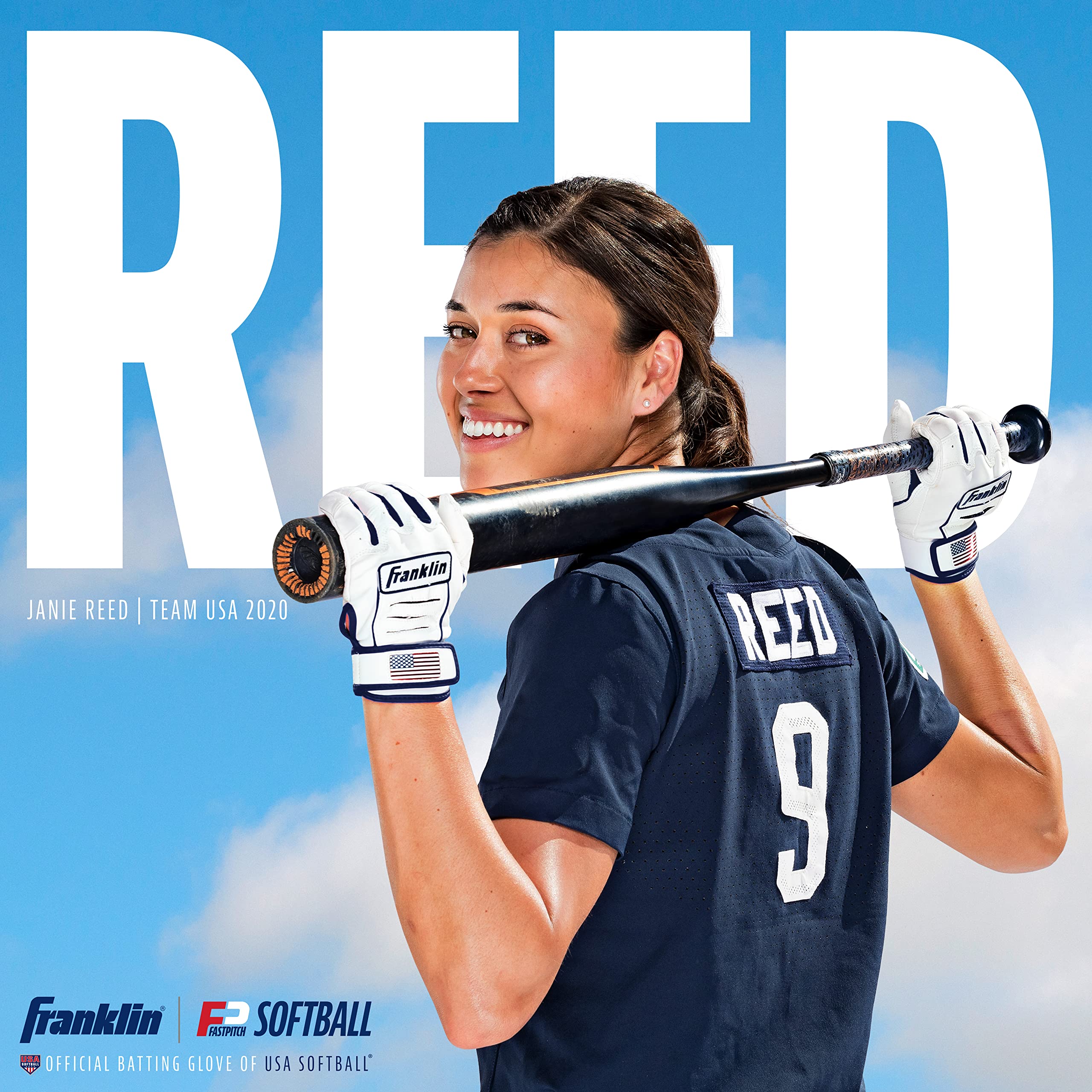 Foto 5 | Guantes De Bateo De Softball Franklin Sports Para Todo Tipo De Clima Para Mujer - Venta Internacional.