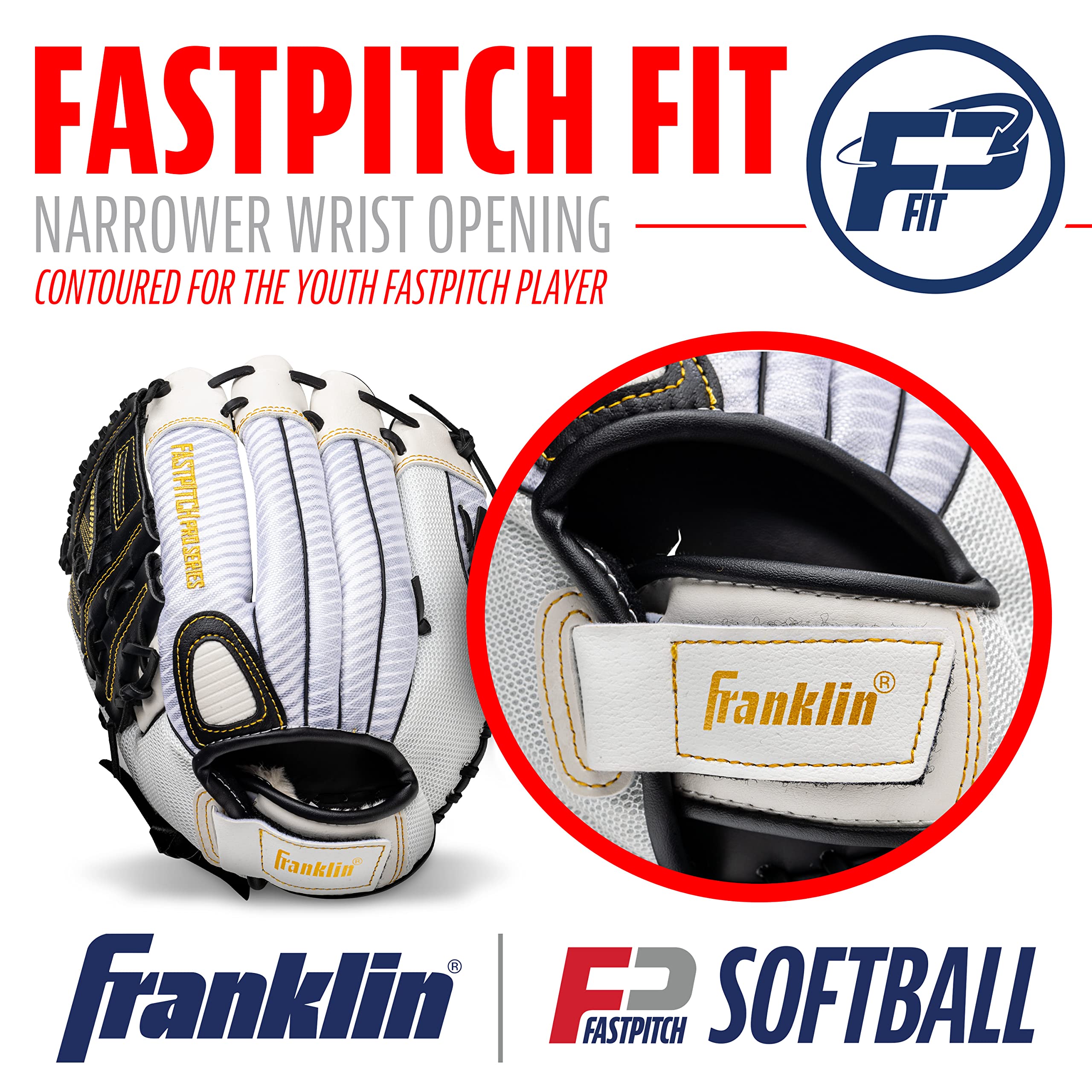 Foto 7 pulgar | Guante De Softball Franklin Sports Fastpitch Pro 13'' Para Mano Izquierda - Venta Internacional.