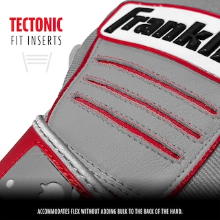 Foto 3 | Guantes De Bateo De Béisbol Franklin Sports Cfx Pro Gris/rojo - Venta Internacional.