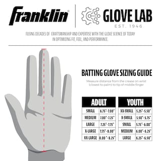 Foto 5 | Guantes De Bateo De Béisbol Franklin Sports Cfx Pro Gris/rojo - Venta Internacional.
