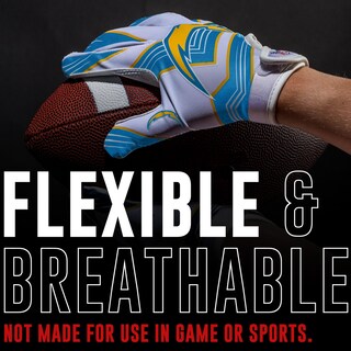 Foto 2 | Guantes De Receptor De Fútbol Franklin Sports Los Angeles Chargers Youth Nfl - Venta Internacional.