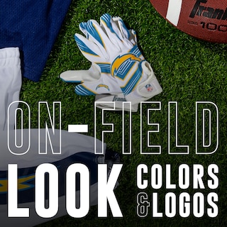 Foto 4 | Guantes De Receptor De Fútbol Franklin Sports Los Angeles Chargers Youth Nfl - Venta Internacional.