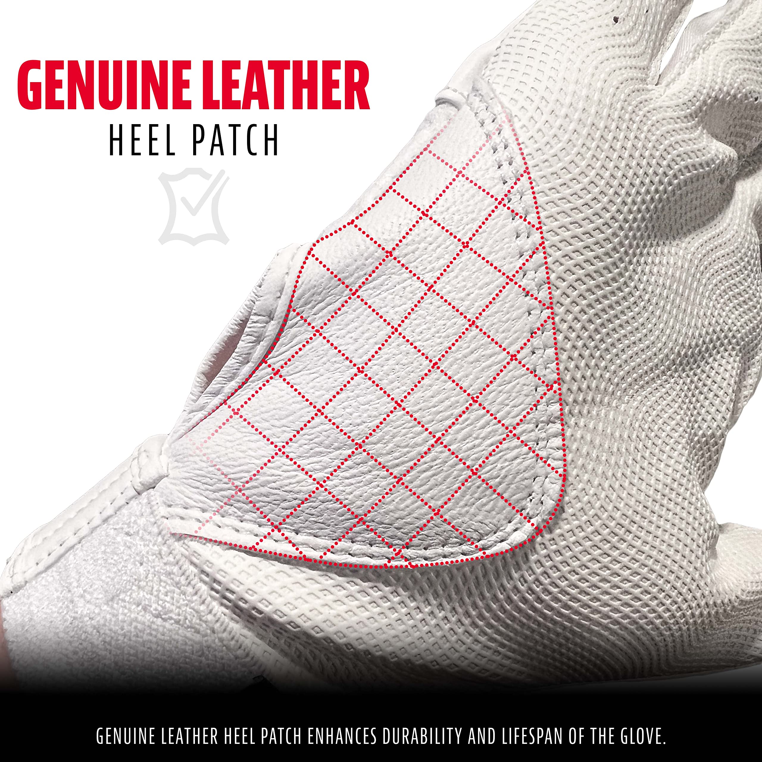 Foto 3 | Guantes De Bateo Franklin Sports Classic Xt Baseball, Blancos - Venta Internacional.