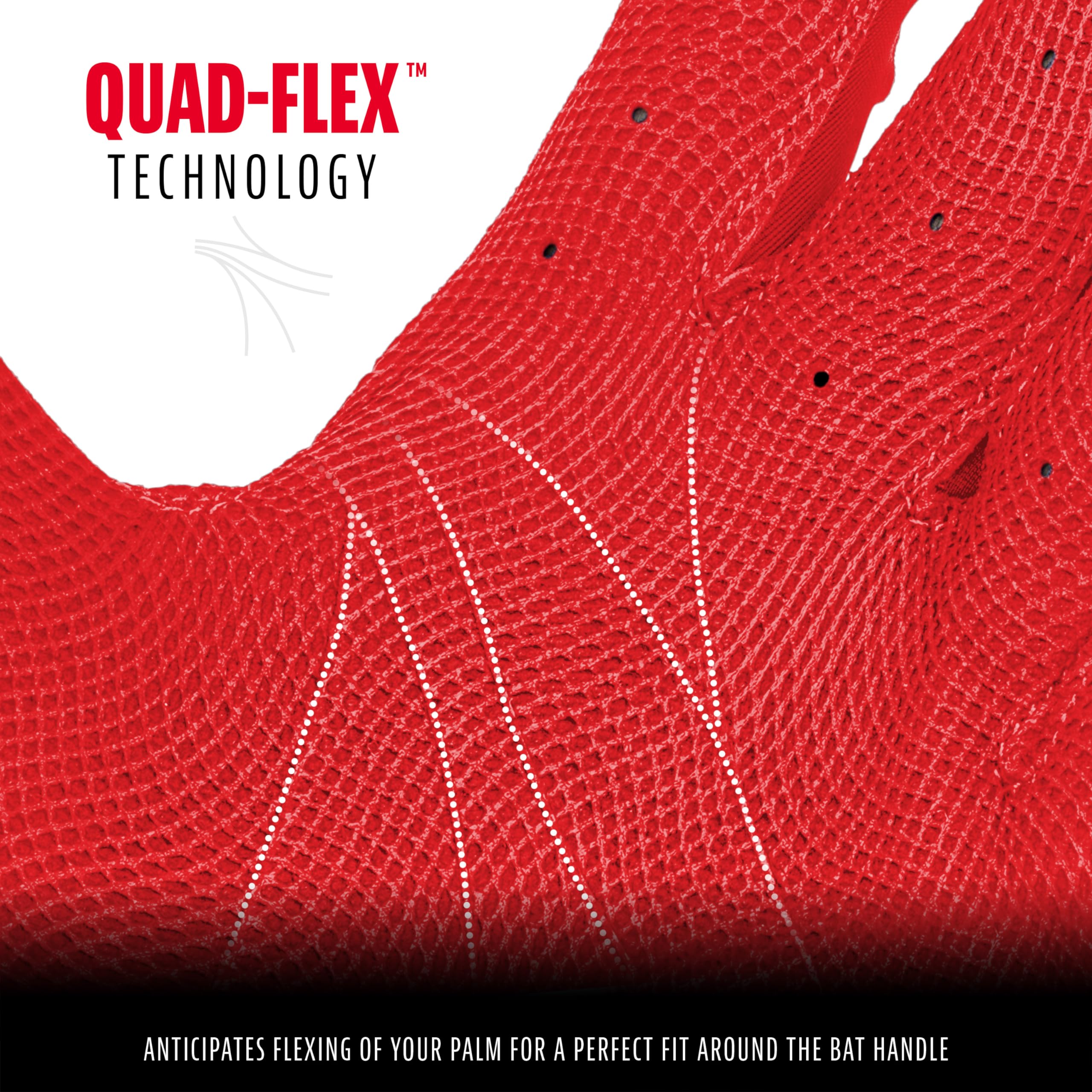 Foto 5 pulgar | Guante De Bateo Franklin Sports Cfx Pro Chrome Red Youth Mlb - Venta Internacional.