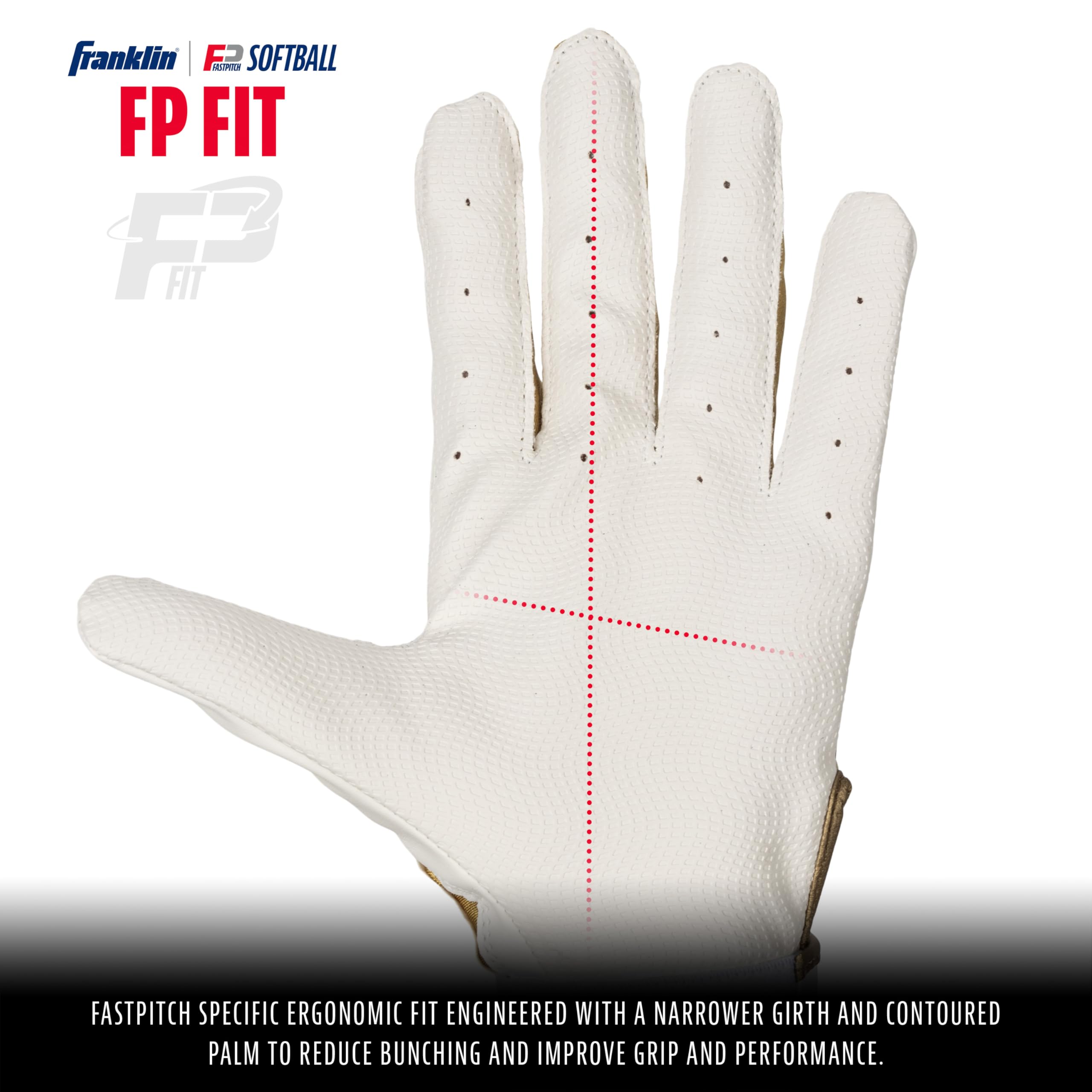 Foto 3 pulgar | Guantes De Bateo De Sóftbol Franklin Sports Classic X Youth M - Venta Internacional.