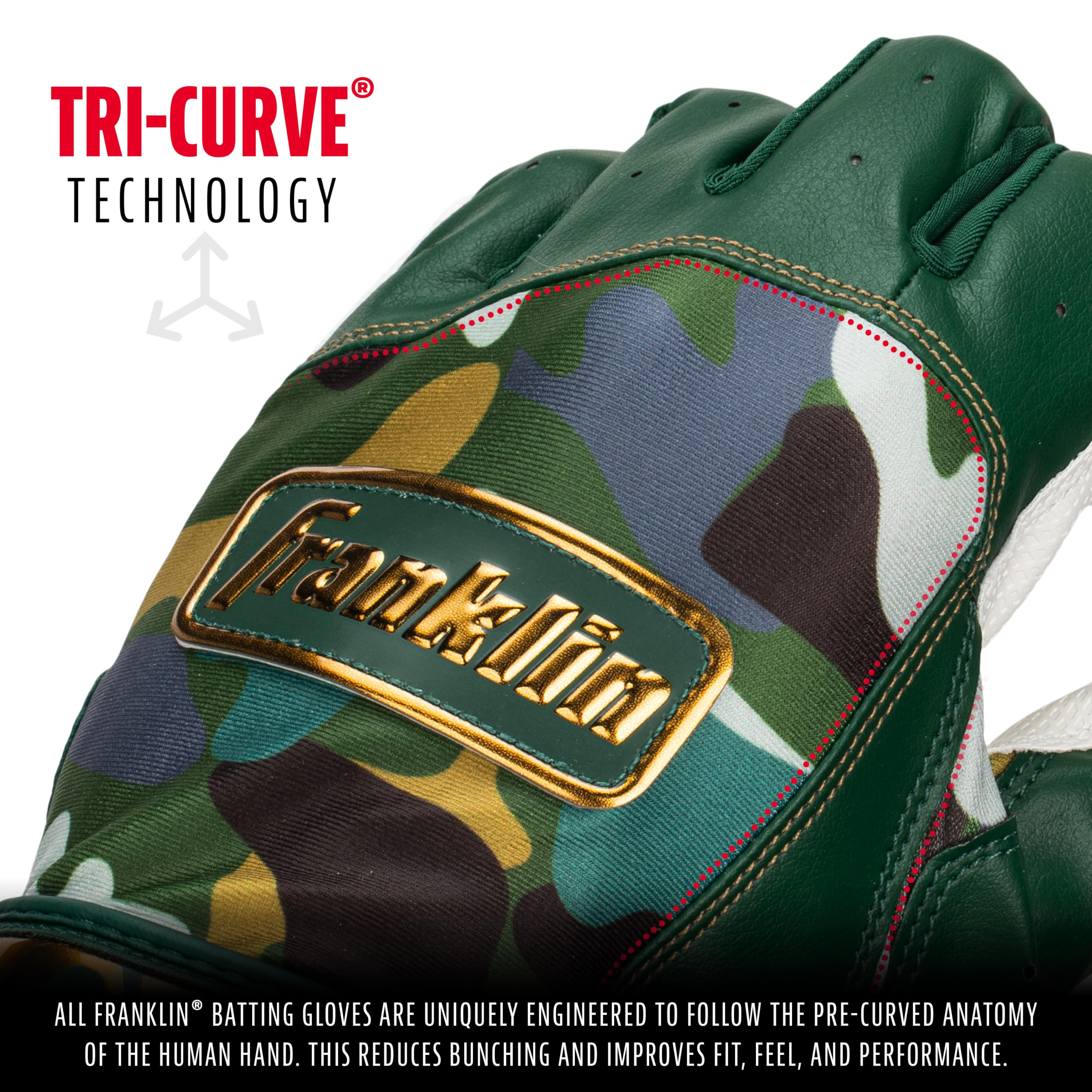 Foto 4 | Guantes De Bateo Franklin Sports Digitek Camo Mlb Adult L - Venta Internacional.
