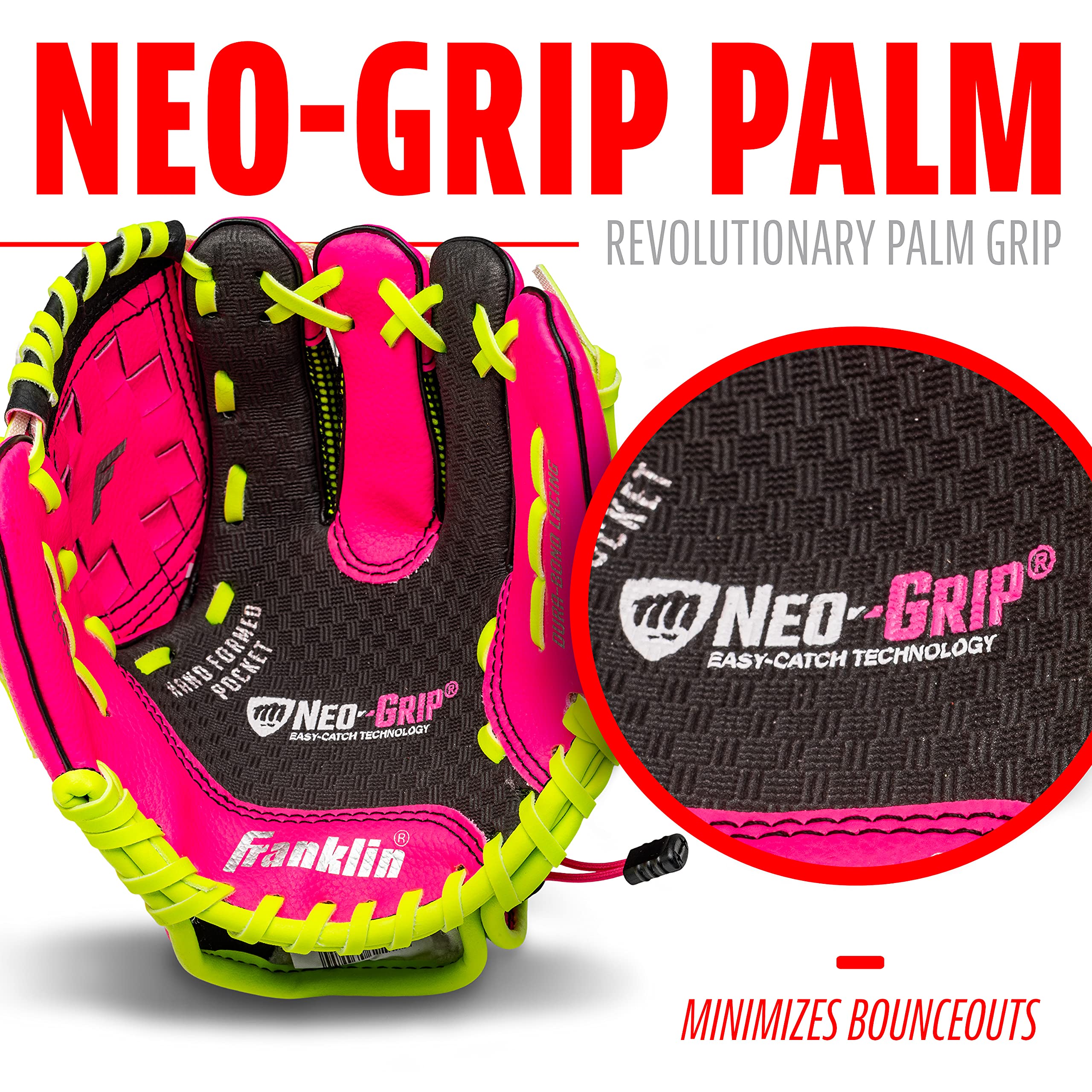 Foto 6 pulgar | Guante De Teeball Franklin Sports Neo-grip De Piel Sintética, 9 Cm - Venta Internacional.