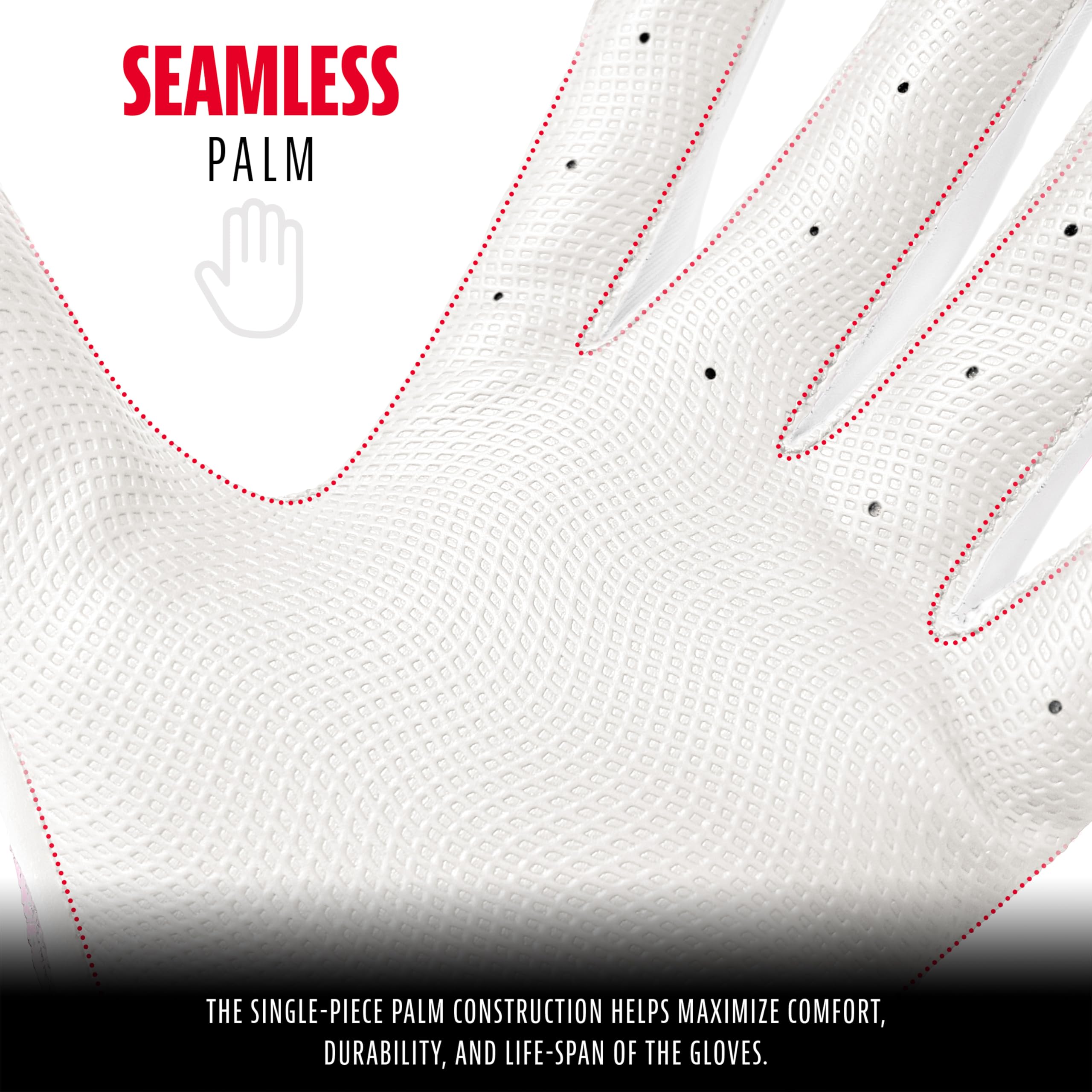 Foto 5 pulgar | Guantes De Bateo Franklin Sports Mlb Grow To Pro Kids, Color Rojo, Blanco Y Azul - Venta Internacional.