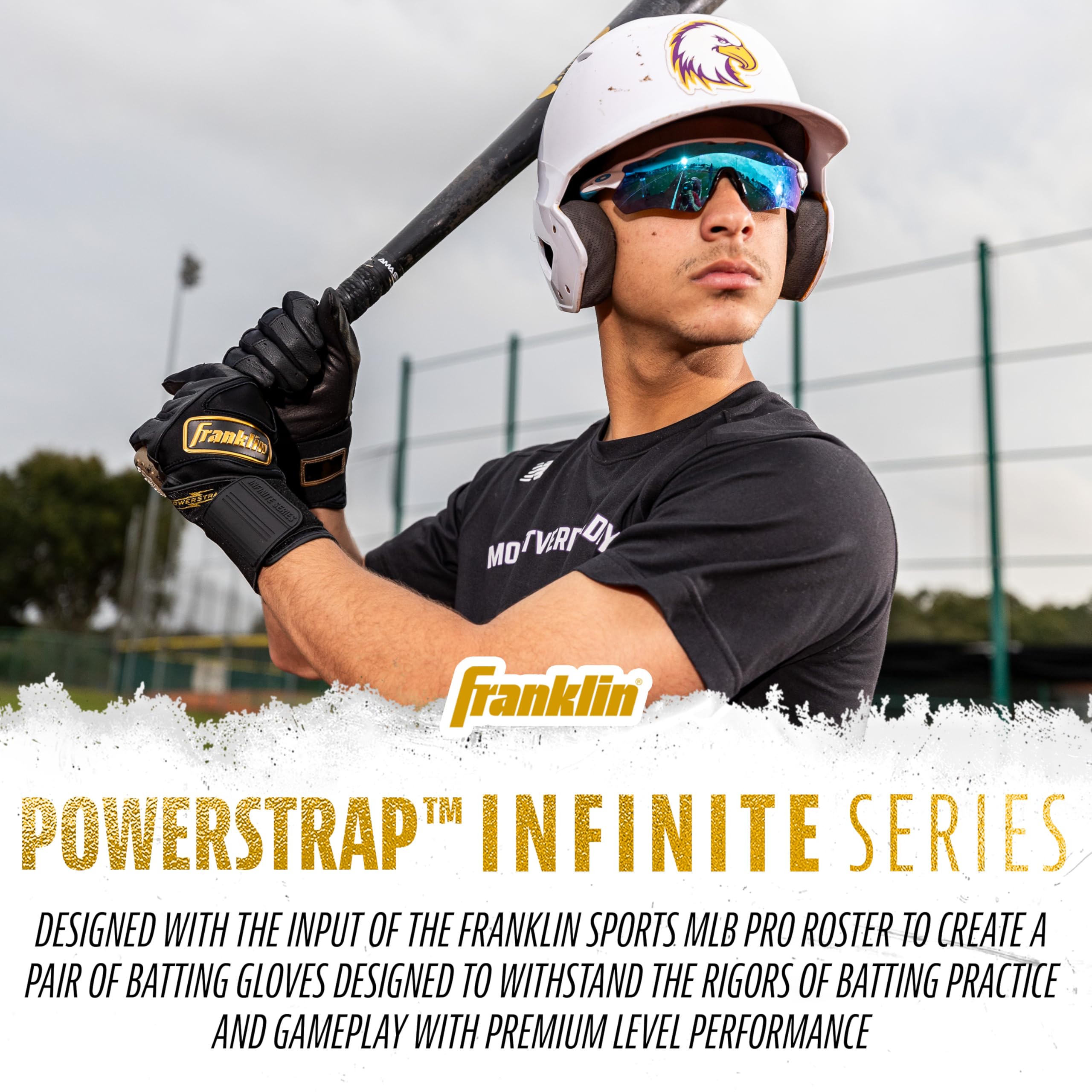 Foto 7 pulgar | Guantes De Bateo Franklin Sports Infinite Powerstrap Youth - Venta Internacional.