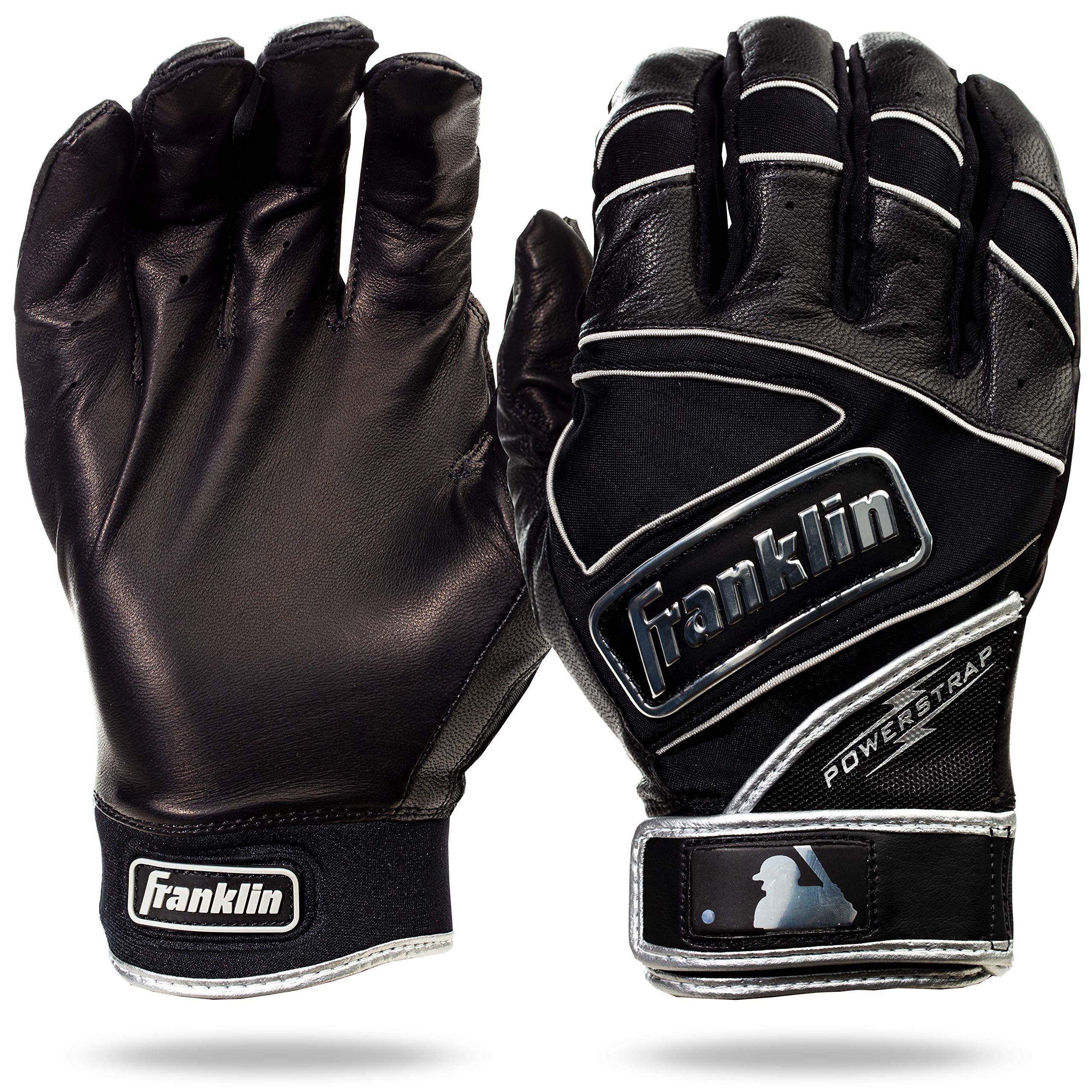 Foto 1 | Guantes De Bateo Franklin Sports Powerstrap Chrome Black - Venta Internacional.