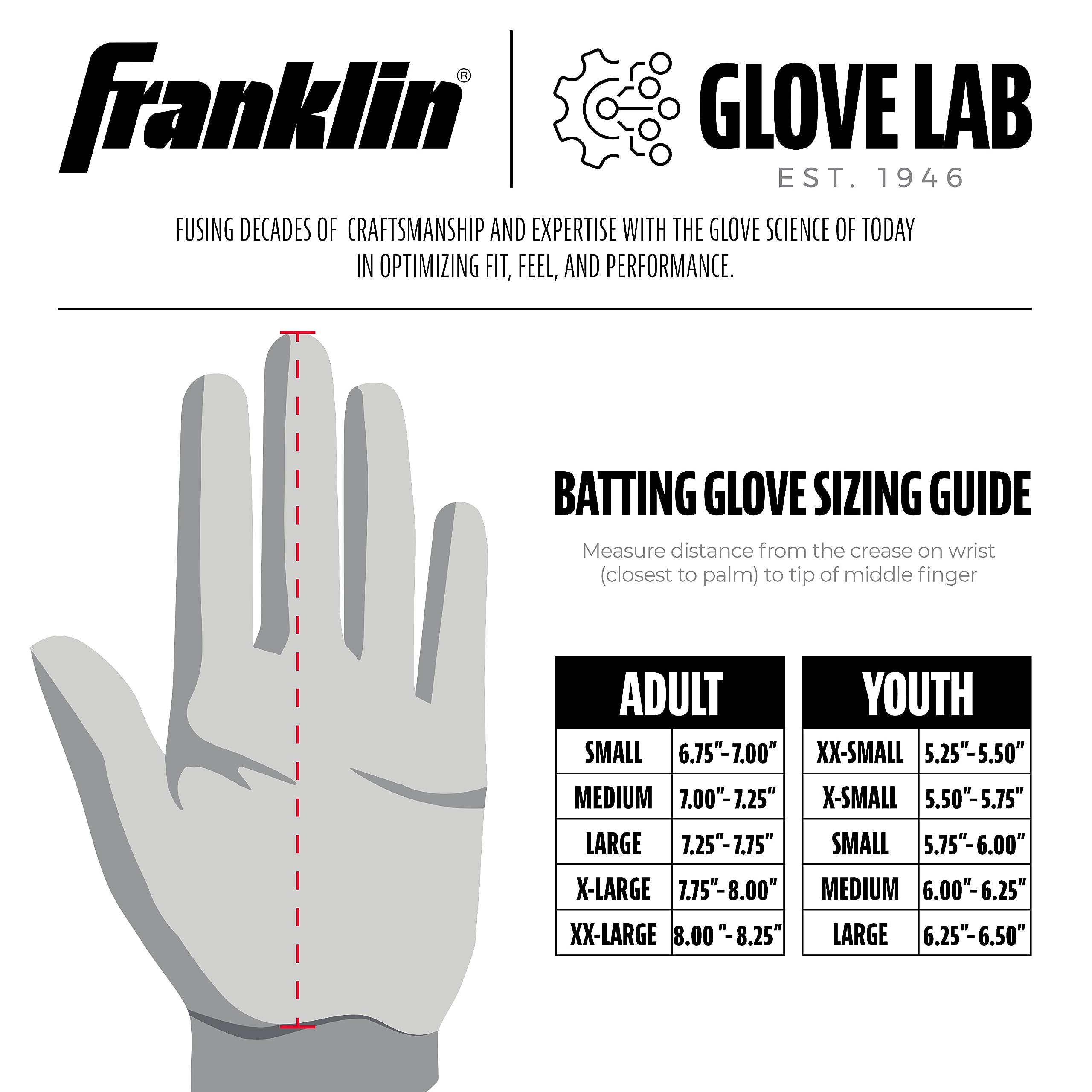 Foto 6 pulgar | Guantes De Bateo De Béisbol Franklin Sports Cfx Pro Chrome Royal - Venta Internacional.