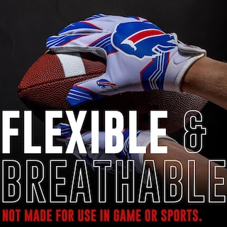 Foto 2 | Guantes De Receptor De Fútbol Franklin Sports Buffalo Bills Nfl - Venta Internacional.