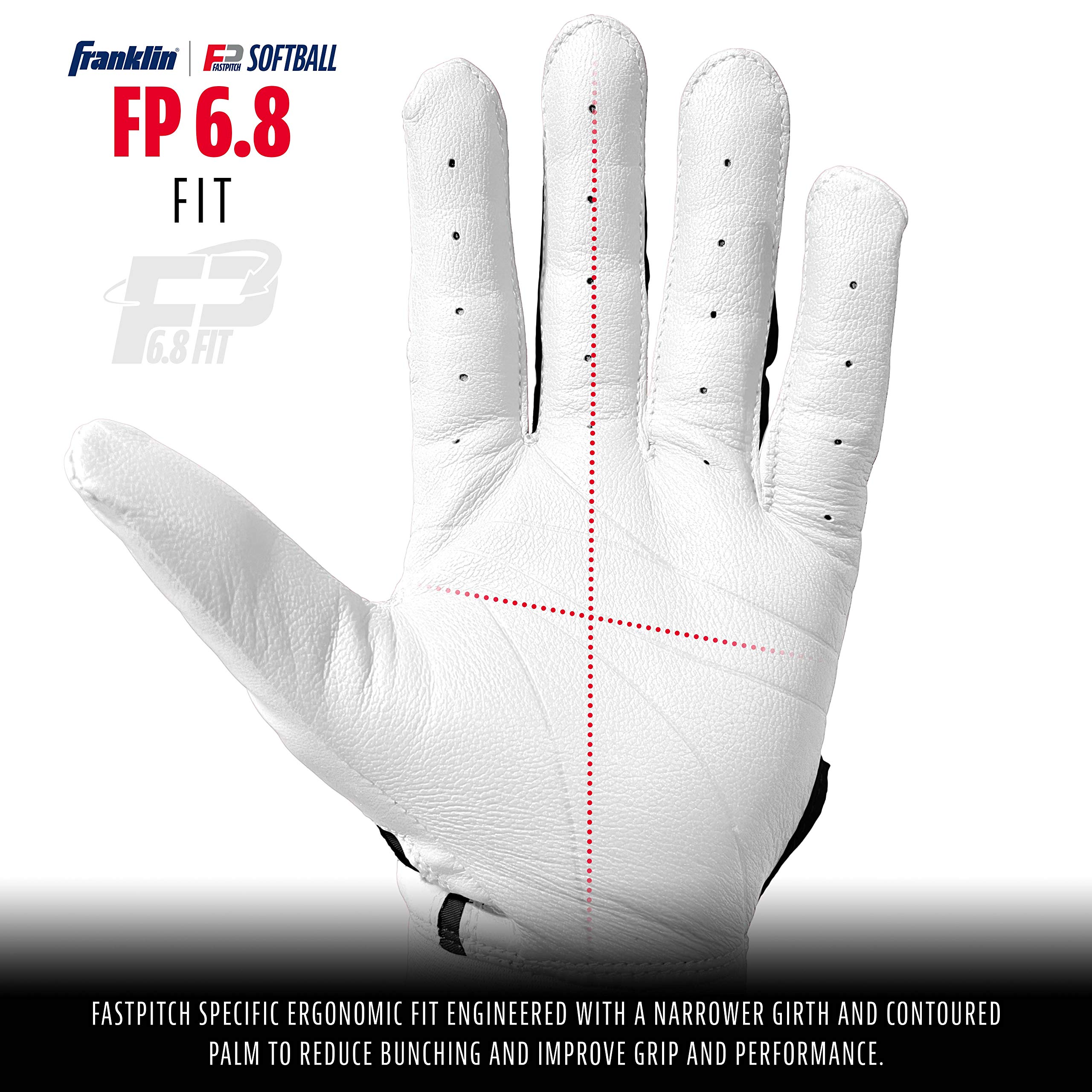 Foto 3 pulgar | Guantes De Bateo De Sóftbol Franklin Sports Cfx Fp Para Mujer S - Venta Internacional.
