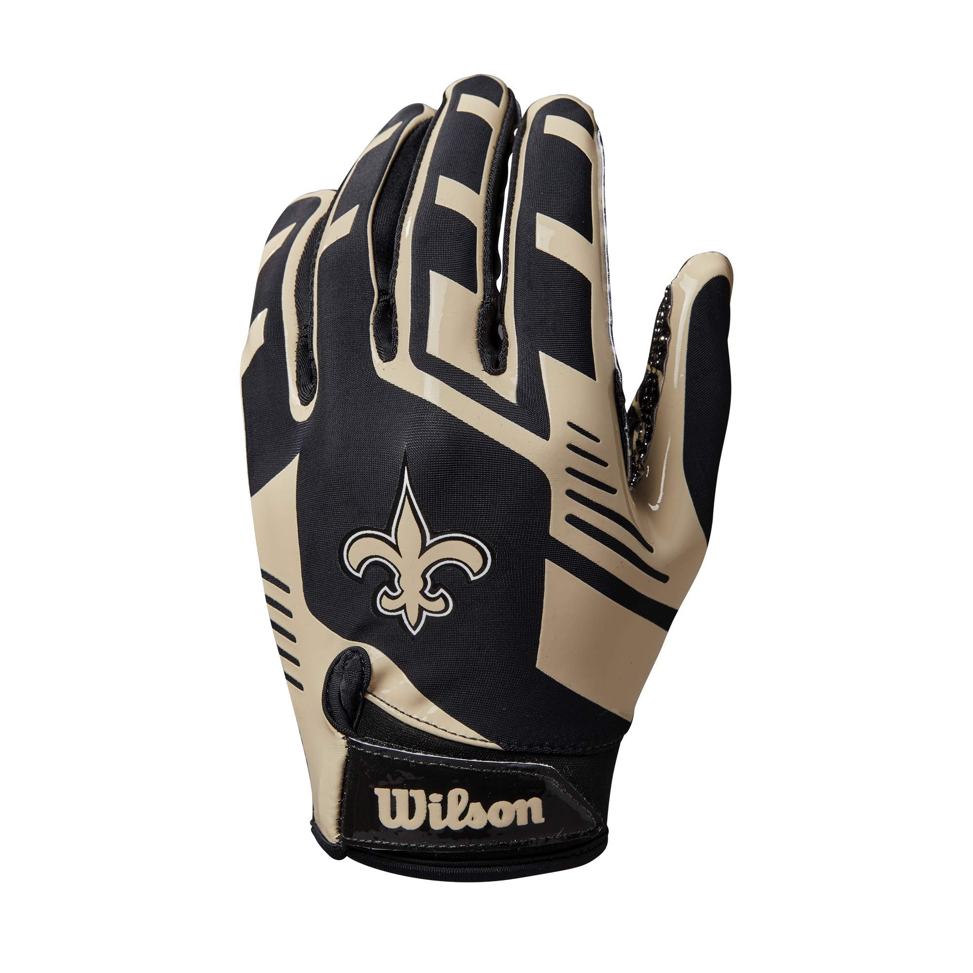 Foto 3 pulgar | Guantes De Fútbol Wilson Nfl Stretch Fit Para Adultos New Orleans Saints - Venta Internacional.