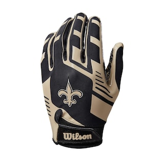Foto 2 | Guantes De Fútbol Wilson Nfl Stretch Fit Para Adultos New Orleans Saints - Venta Internacional.