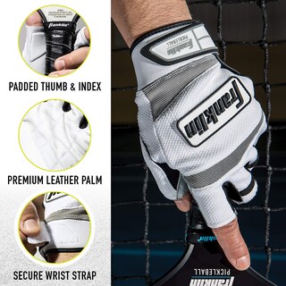 Foto 2 | Guantes De Pickleball Franklin Sports Para Adultos, Extra Grandes, Blancos - Venta Internacional.