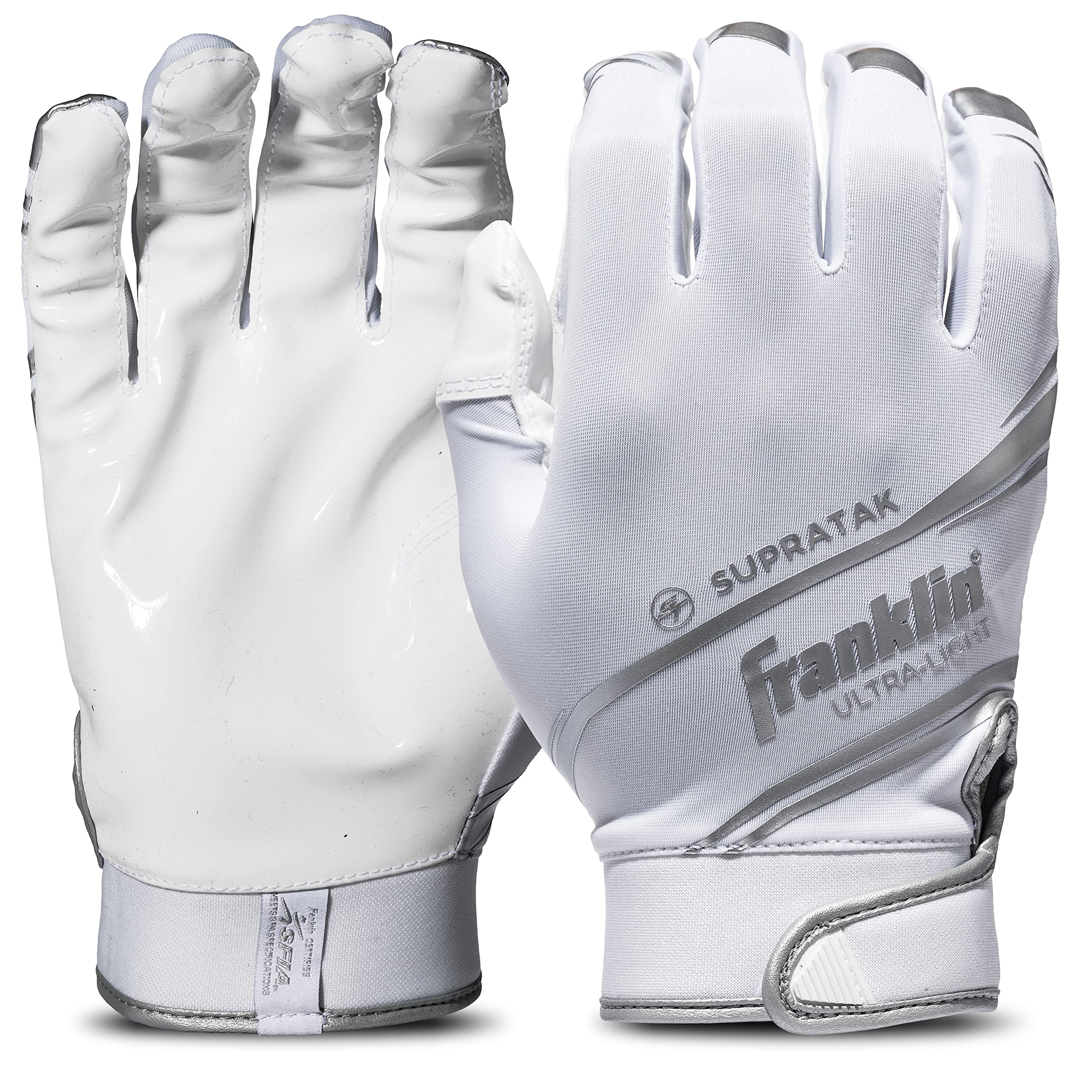 Foto 2 pulgar | Guantes De Receptor De Fútbol Franklin Sports Supratak Youth - Venta Internacional.