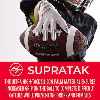 Foto 3 | Guantes De Receptor De Fútbol Franklin Sports Supratak Youth - Venta Internacional.