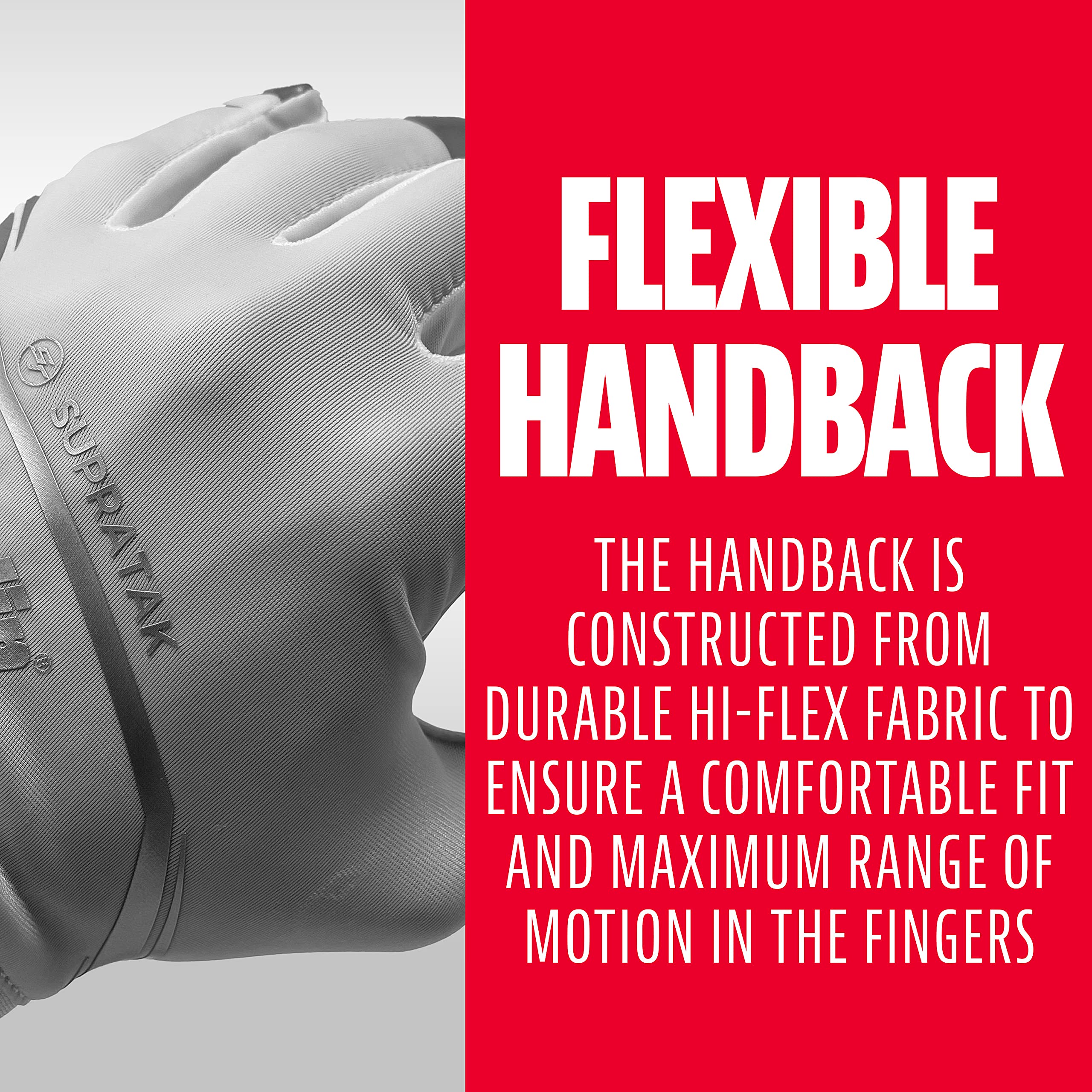 Foto 5 pulgar | Guantes De Receptor De Fútbol Franklin Sports Supratak Youth - Venta Internacional.