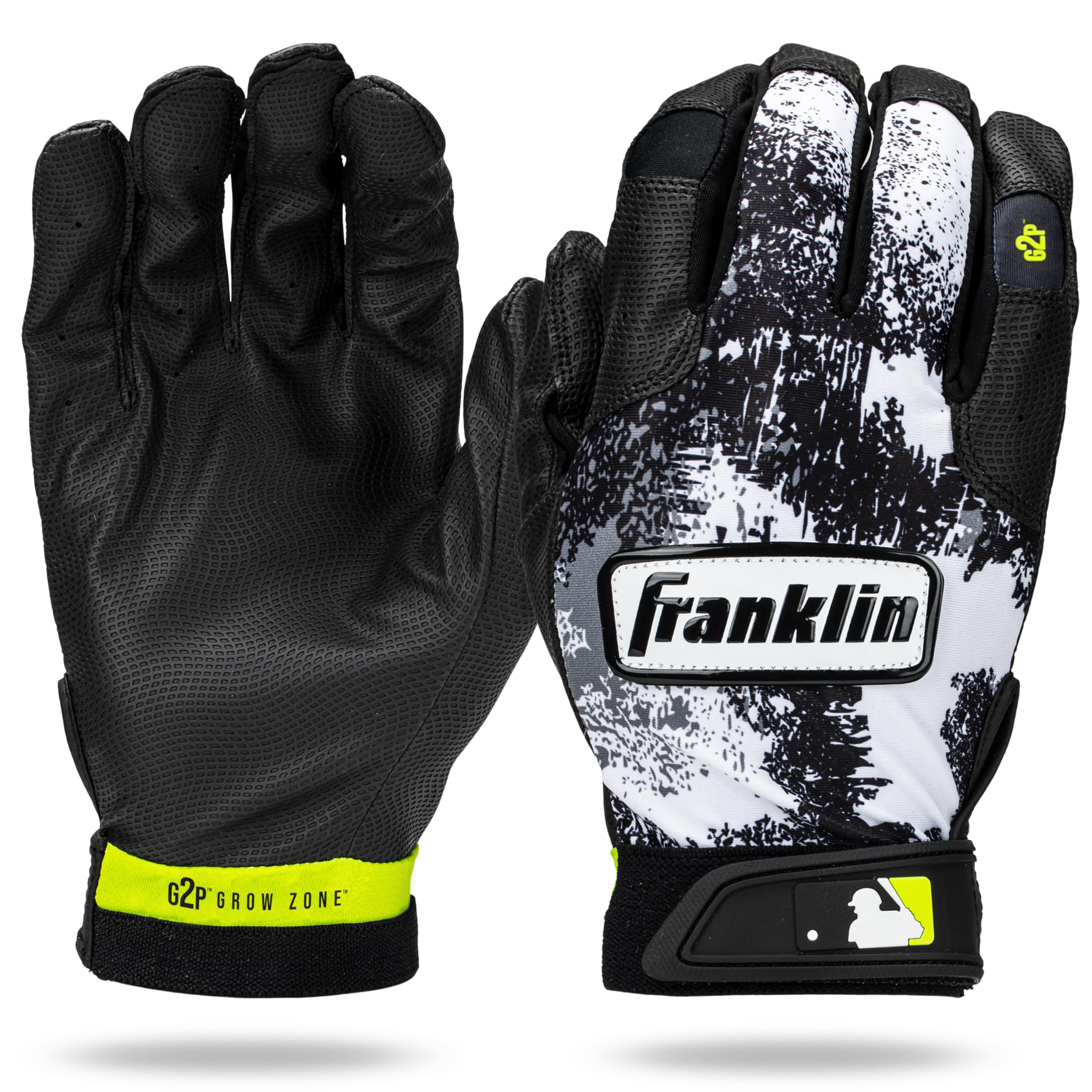Foto 2 pulgar | Guantes De Bateo Franklin Sports Grow To Pro Youth, Color Blanco Y Negro - Venta Internacional.