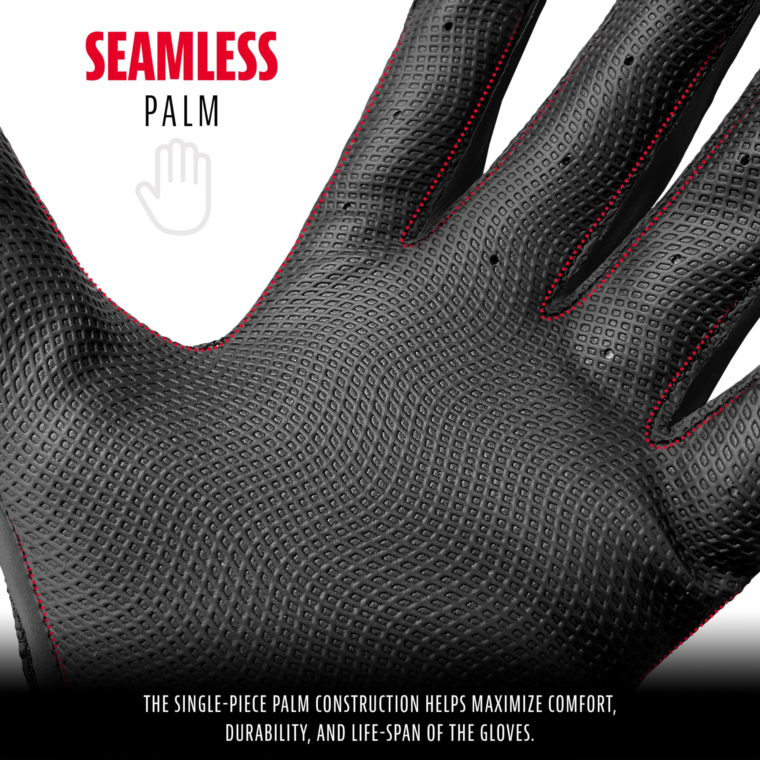 Foto 5 pulgar | Guantes De Bateo Franklin Sports Grow To Pro Youth, Color Blanco Y Negro - Venta Internacional.