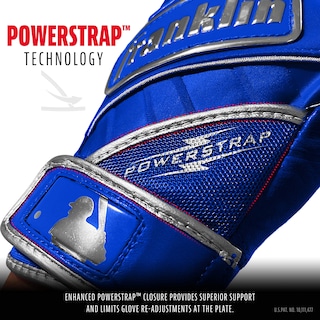 Foto 3 | Guantes De Bateo Franklin Sports Powerstrap Chrome Blue - Venta Internacional.