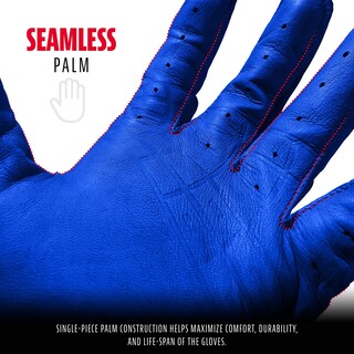 Foto 4 | Guantes De Bateo Franklin Sports Powerstrap Chrome Blue - Venta Internacional.