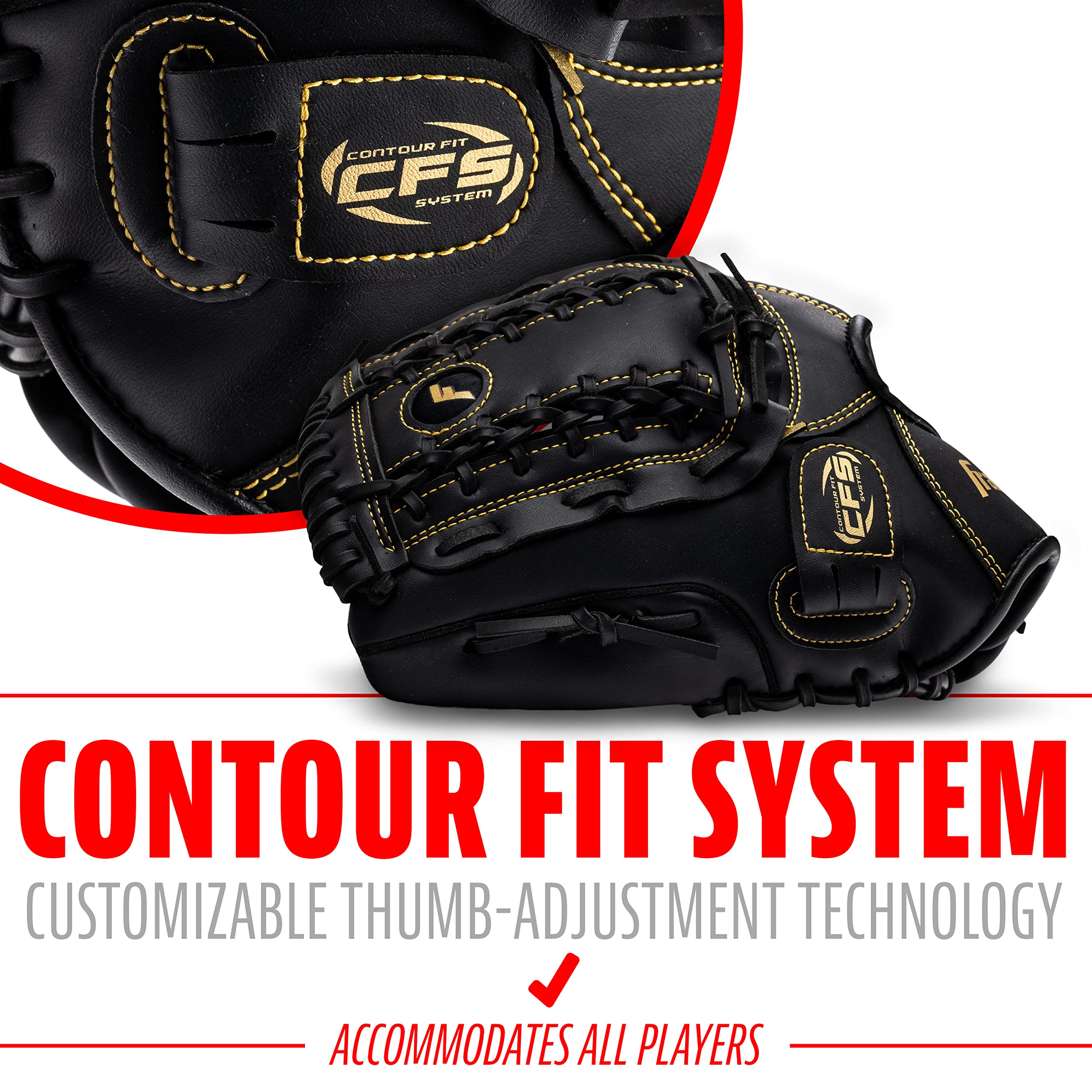 Foto 6 pulgar | Guante De Béisbol Y Sóftbol Franklin Sports Field Master 12 - Venta Internacional.