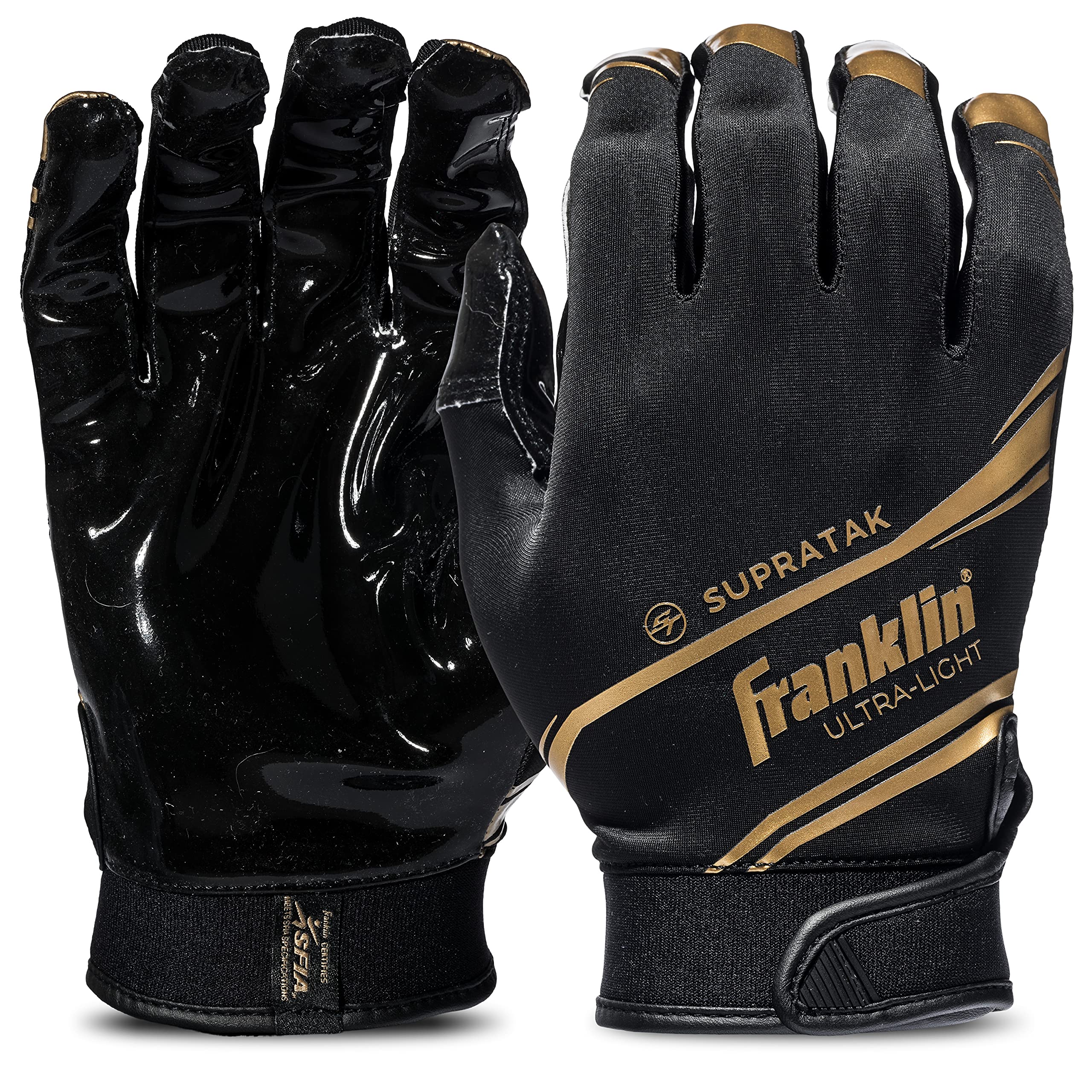 Foto 2 pulgar | Guantes De Receptor De Fútbol Franklin Sports Supratak Youth - Venta Internacional.